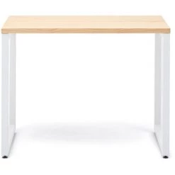 BOX FURNITURE Table Bureau ICub Strong ECO 60x100x75 Cm Blanc Naturel - Blanc -France Bureau Soldes 2022 33232441 4