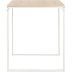 ASUPERMALL Bureau D'ordinateur Blanc Et Chene 120x60x70 Cm -France Bureau Soldes 2022 33371348 4