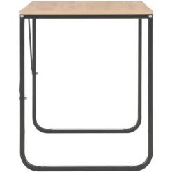 ASUPERMALL Bureau D'ordinateur Noir Et Chene 120x60x73 Cm -France Bureau Soldes 2022 33371368 5