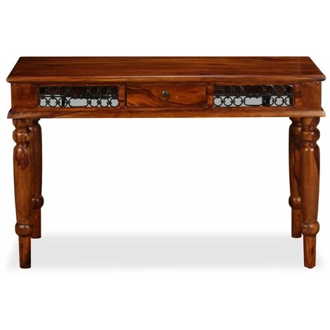 ASUPERMALL Table D'ecriture Bois Massif De Sesham 120 X 50 X 76 Cm 5 ASUPERMALL Table D'ecriture Bois Massif De Sesham 120 X 50 X 76 Cm – Image 3