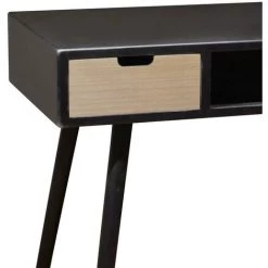 LÚZETE - TABLE DE BUREAU LUKA EN PIN NOIR - Black-Pine -France Bureau Soldes 2022 33392811 2