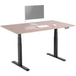 FROMM & STARCK Piètement De Bureau Assis Debout Réglable En Hauteur Pied De Table 125 Kg Noir - Noir -France Bureau Soldes 2022 33471672 4