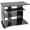 YONGQING Grossiste Et Détaillant|Bureau Ordinateur Bureau Bureau Table & Rouleaux Table PC Avec étagères 90x75x50cm Noir - Noir -France Bureau Soldes 2022 33501823 1