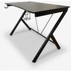 EGLI Bureau Ergonomique De Jeu-vidéo Pour PC Avec Câbles Porte-casque Porte-gobelet 110x70cm TRUST IN GAME | Couleur: Noir -France Bureau Soldes 2022 33565545 3