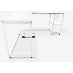 OFFICE24 Bureau D'étude Angulaire Design Moderne 148x148 Métal 2 étagères Southport Ice -France Bureau Soldes 2022 33565548 3