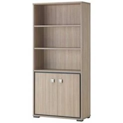ALTOBUY LYDIA - Bureau 150cm + Caisson H50cm + 4 Meubles De Rangements - Marron Clair -France Bureau Soldes 2022 33639262 5