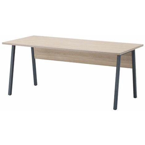 ALTOBUY LYDIA - Bureau 150cm + Extension + Caisson H64cm + 2 Meubles De Rangements - Marron Clair 4 ALTOBUY LYDIA - Bureau 150cm + Extension + Caisson H64cm + 2 Meubles De Rangements - Marron Clair – Image 2