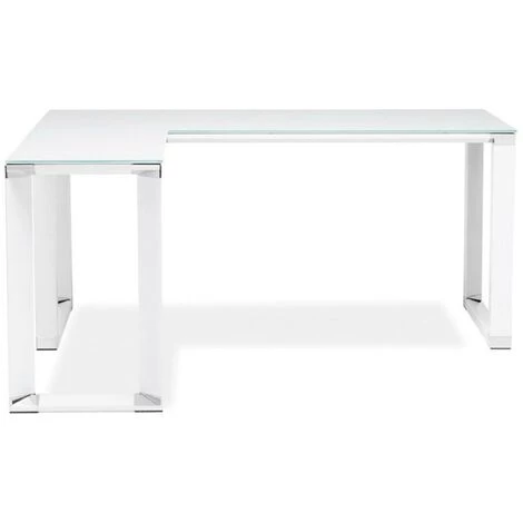 Paris Prix - Bureau D'angle Design "hovik" 170cm Blanc 5 Paris Prix - Bureau D'angle Design "hovik" 170cm Blanc – Image 3