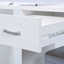 Paris Prix - Bureau Informatique D'angle "nael" 118cm Blanc 8 Paris Prix - Bureau Informatique D'angle "nael" 118cm Blanc -France Bureau Soldes 2022 33650426 2