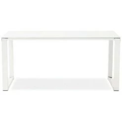 Paris Prix - Bureau Design En Verre "hovik" 160cm Blanc -France Bureau Soldes 2022 33650431 4