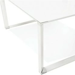 Paris Prix - Bureau Design En Verre "hovik" 160cm Blanc -France Bureau Soldes 2022 33650431 5