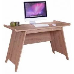 Paris Prix - Bureau Design "huet" 120cm Naturel -France Bureau Soldes 2022 33658823 4