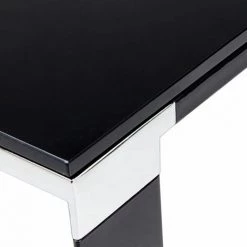 Paris Prix - Bureau Design En Verre "hovik" 140cm Noir -France Bureau Soldes 2022 33662249 5