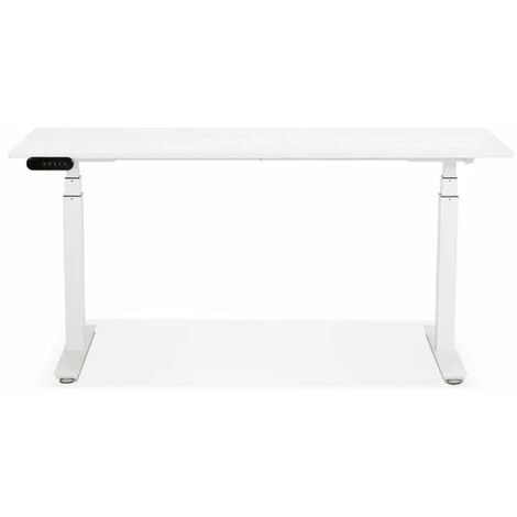Paris Prix - Bureau Design Réglable "électrique" 160cm Blanc 4 Paris Prix - Bureau Design Réglable "électrique" 160cm Blanc – Image 2