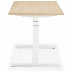 Paris Prix - Bureau Design Réglable "électrique" 140cm Naturel & Blanc 9 Paris Prix - Bureau Design Réglable "électrique" 140cm Naturel & Blanc -France Bureau Soldes 2022 33663552 3