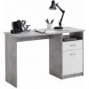 Paris Prix - Bureau Design 1 Porte & 1 Tiroir "sonka" 123cm Gris