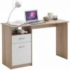 Paris Prix - Bureau Design 1 Porte & 1 Tiroir "sonka" 123cm Naturel