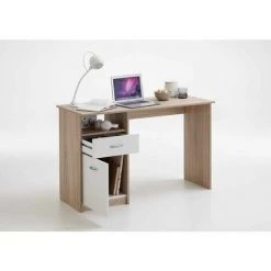 Paris Prix - Bureau Design 1 Porte & 1 Tiroir "sonka" 123cm Naturel -France Bureau Soldes 2022 33667697 2