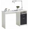 Paris Prix - Bureau Design 1 Porte & 1 Tiroir "sonka" 123cm Blanc -France Bureau Soldes 2022 33667884 1