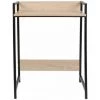 Paris Prix - Bureau Design "gemini" 84cm Blanc & Naturel -France Bureau Soldes 2022 33674329 1