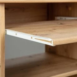 Paris Prix - Bureau Informatique à Roulettes "tao" 80cm Beige -France Bureau Soldes 2022 33676084 5