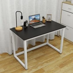 SWAGX Bureau Informatique Table D'ordinateur Bureau Poste De Travail 110x60x74CM Noir -France Bureau Soldes 2022 33730487 2