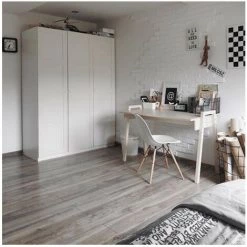 Bureau Décor Bois Et Pieds En Chêne Massif L128 Cm - SPOT - Calicosy - Décor Bois Acacia -France Bureau Soldes 2022 33877032 3