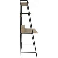 ALTOBUY ALTI - Bureau Etagère Noir Plateaux Aspect Bois - Noir -France Bureau Soldes 2022 33997830 4