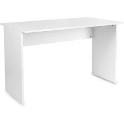 LEOMARK Bureau Simple En Bois Blanc Pour Enfant