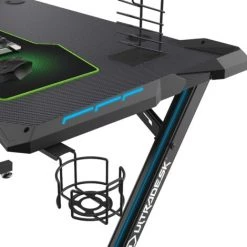 Selsey CORLI - Bureau Gamer - Noir, Avec LED - Style Moderne -France Bureau Soldes 2022 34258650 3