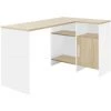 Bureau D'angle Industriel Liverpool - Fabrication Française - CaliCosy - Blanc - Blanc -France Bureau Soldes 2022 34262332 1