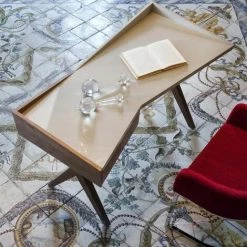 Paris Prix - Bureau Design "robert" 120cm Naturel & Gris Perle 7 Paris Prix - Bureau Design "robert" 120cm Naturel & Gris Perle -France Bureau Soldes 2022 34288563 3