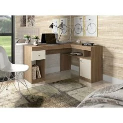 BEAUX MEUBLES PAS CHERS Bureau D'Angle Chêne Caisson Et Rangements -France Bureau Soldes 2022 34700187 4