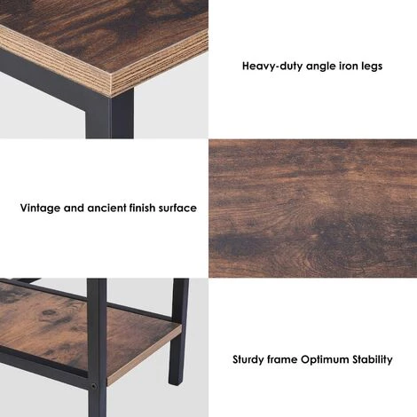 BAMNY Bureau D'angle Pour Ordinateur De Bureau Avec 2 étagères Pour Gaming Bureau En Forme De L 135 X 135 X 75 Cm 6 BAMNY Bureau D'angle Pour Ordinateur De Bureau Avec 2 étagères Pour Gaming Bureau En Forme De L 135 X 135 X 75 Cm – Image 4