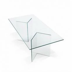 MEUBLER DESIGN Bureau En Verre Design Montana, Verre, Rectangulaire, Style Contemporain, 180 X 90 X 75 Cm - Transparent 7 MEUBLER DESIGN Bureau En Verre Design Montana, Verre, Rectangulaire, Style Contemporain, 180 X 90 X 75 Cm - Transparent -France Bureau Soldes 2022 35172485 3