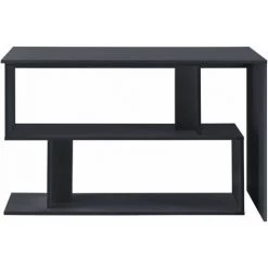 HELLOSHOP26 Bureau Gigogne Design Avec Partie étagère Bureau De Coin Extension Panneau De Particules Mélaminé 77 X 120 X 50 Cm Gris Foncé - Gris -France Bureau Soldes 2022 35224936 4