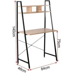 HELLOSHOP26 Bureau De Travail Plan De Travail MDF 90 Cm Beige - Beige -France Bureau Soldes 2022 35570373 2