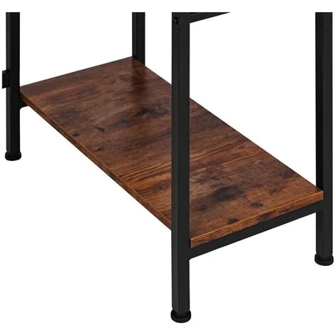 FROMM & STARCK Table D'Ordinateur Avec Étagère Bureau Télétravail Bureau Acier MDF 120*60cm - Noir 5 FROMM & STARCK Table D'Ordinateur Avec Étagère Bureau Télétravail Bureau Acier MDF 120*60cm - Noir – Image 3