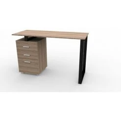 TOILINUX Bureau James - 120x50x75cm - 120x50x75 Cm - Marron -France Bureau Soldes 2022 35683608 4