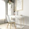 MADE4US Bureau 1 Tiroir Scandinave Emma - Blanc -France Bureau Soldes 2022 35837576 1