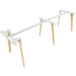 CERTEO Bureau Bench Yunique | Table De Réunion Extensible | HxLxP 740 X 1200 X 797 Mm | Extension Simple | Nature | Novigami - Pieds Nature -France Bureau Soldes 2022 35897538 5