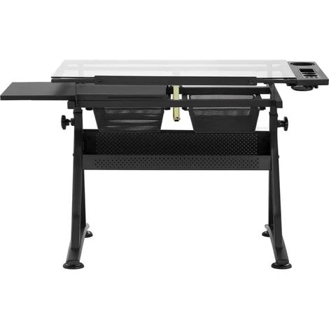 FROMM & STARCK Table à Dessin Architecte Plateau Inclinable 0-70° En Verre Pour Travail Debout - Noir 7 FROMM & STARCK Table à Dessin Architecte Plateau Inclinable 0-70° En Verre Pour Travail Debout - Noir – Image 5