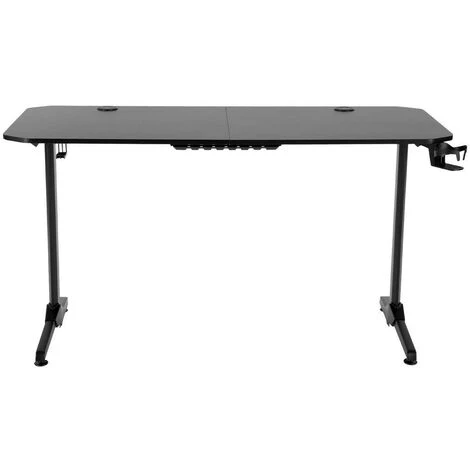 BETTER MAISON Bureau D'ordinateur, Bureau Gaming Avec Crochet De Tasse, Porte-gobelet, Tapis De Souris Gratuit, Table De Jeu Pour Chambre&salon, 160x75x75cm - Noir 6 BETTER MAISON Bureau D'ordinateur, Bureau Gaming Avec Crochet De Tasse, Porte-gobelet, Tapis De Souris Gratuit, Table De Jeu Pour Chambre&salon, 160x75x75cm - Noir – Image 4