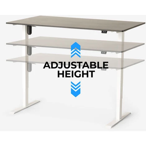 OFFICE24 Bureau électrique Réglable En Hauteur Pour Bureau Et Studio De Design Standwalk 160x80 | Couleur: Noir 6 OFFICE24 Bureau électrique Réglable En Hauteur Pour Bureau Et Studio De Design Standwalk 160x80 | Couleur: Noir – Image 4