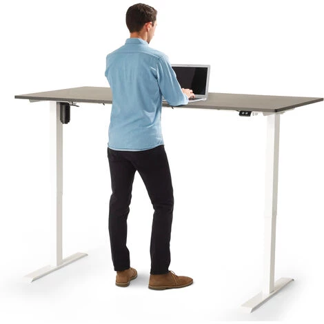 OFFICE24 Bureau électrique Réglable En Hauteur Pour Bureau Et Studio De Design Standwalk 160x80 | Couleur: Noir 7 OFFICE24 Bureau électrique Réglable En Hauteur Pour Bureau Et Studio De Design Standwalk 160x80 | Couleur: Noir – Image 5