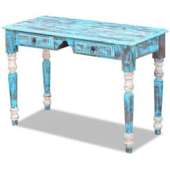 VidaXL Bureau Bois De Récupération Massif - Multicolore -France Bureau Soldes 2022 3621636 2