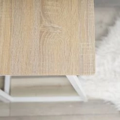 MEUBLES COSY Bureau Pliable Moderne - Armature En Métal Noir - Plateau En Panneaux De Particules Chêne -France Bureau Soldes 2022 36486681 3