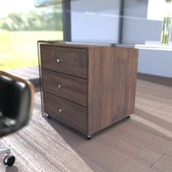 MEUBLER DESIGN Bureau Design En Verre Avec Retour Et Caisson Ora, Bois Mdf, Rectangulaire, Style Contemporain, 170 X 140 X 73 Cm - Transparent 9 MEUBLER DESIGN Bureau Design En Verre Avec Retour Et Caisson Ora, Bois Mdf, Rectangulaire, Style Contemporain, 170 X 140 X 73 Cm - Transparent -France Bureau Soldes 2022 36565807 3