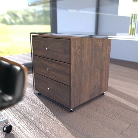 MEUBLER DESIGN Bureau Design En Verre Avec Retour Et Caisson Ora, Bois Mdf, Rectangulaire, Style Contemporain, 170 X 140 X 73 Cm - Transparent 5 MEUBLER DESIGN Bureau Design En Verre Avec Retour Et Caisson Ora, Bois Mdf, Rectangulaire, Style Contemporain, 170 X 140 X 73 Cm - Transparent – Image 3