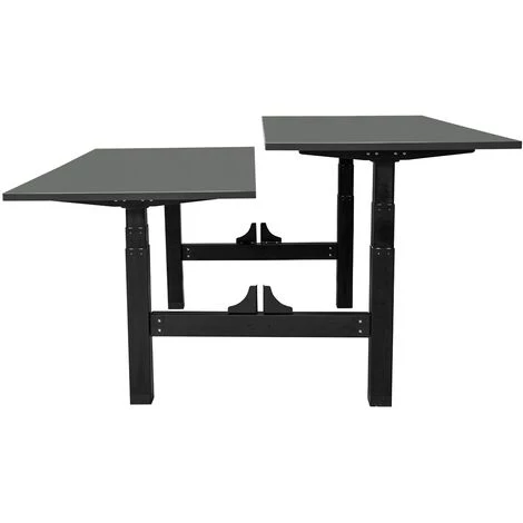 IVOL Bureau Double électrique 180x80cm 2 Moteur Double Noir/Anthracite 4 IVOL Bureau Double électrique 180x80cm 2 Moteur Double Noir/Anthracite – Image 2